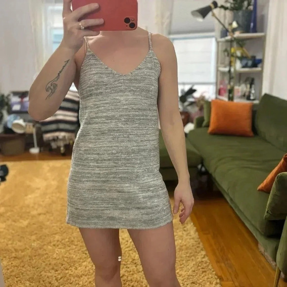 Forever 21 Grey Tunic Mini Sweater Dress - Picture 7 of 8